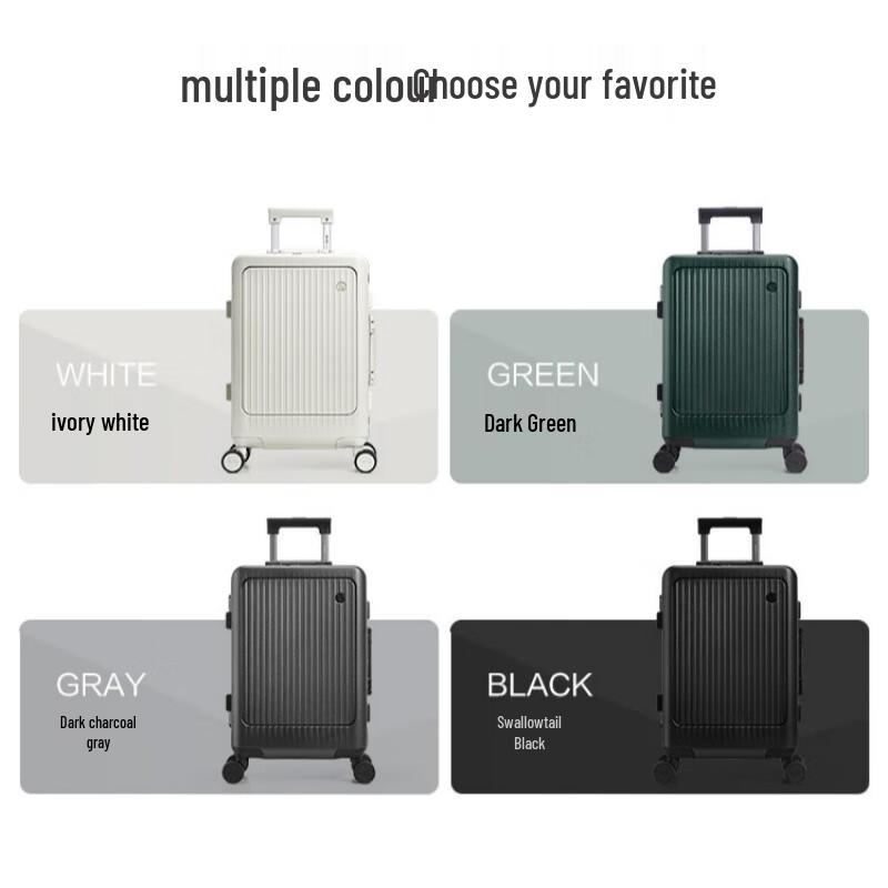 OIWAS Traveler Series Front-Opening Aluminum Frame Trolley Luggage