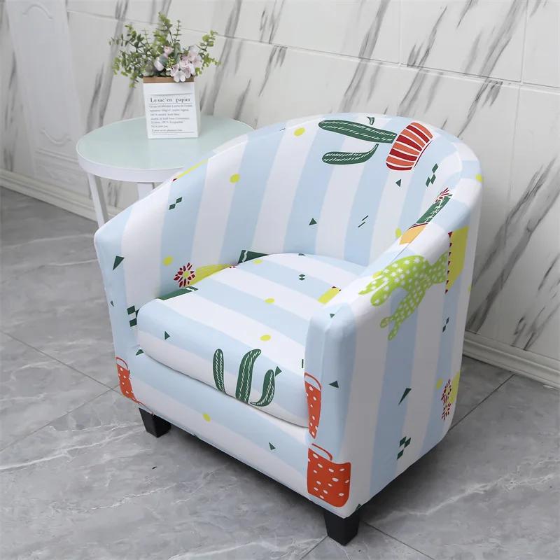 Stretch Single Sofa Slipcover Sofa Couch Cover Armchairs Chair Covers for Bar Counter with Seat Covers Funda De Sofá Individual