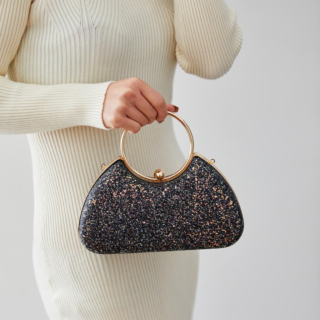 Bags European and American dinner bags new small fragrant wind bright star women's shoulder portable messenger chain box bag
