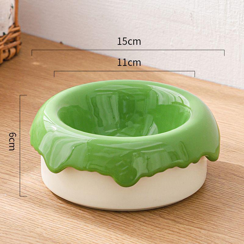 Ceramic Cat & Dog Anti-Tip Food Bowl With High-Leg Design