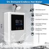 Tankless Water Heater Electric 110V, 5500W Instant Hot Water Heater with Remote Control and LCD Touch Screen Self-modulating, Overheating Protection