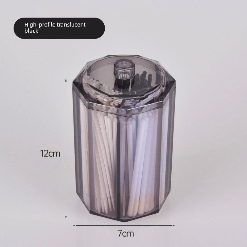 Eyelash Tool Storage Box, Acrylic Compartmentalized Storage Box for Eyelash Extensions, Portable Storage Jar, Round Box High-Capacity Storage Jar