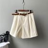 Summer Loose Wide Leg Shorts for Women New Korean Fashion Casual High Waisted Short Pants Elegant Solid Color Shorts Trousers 677
