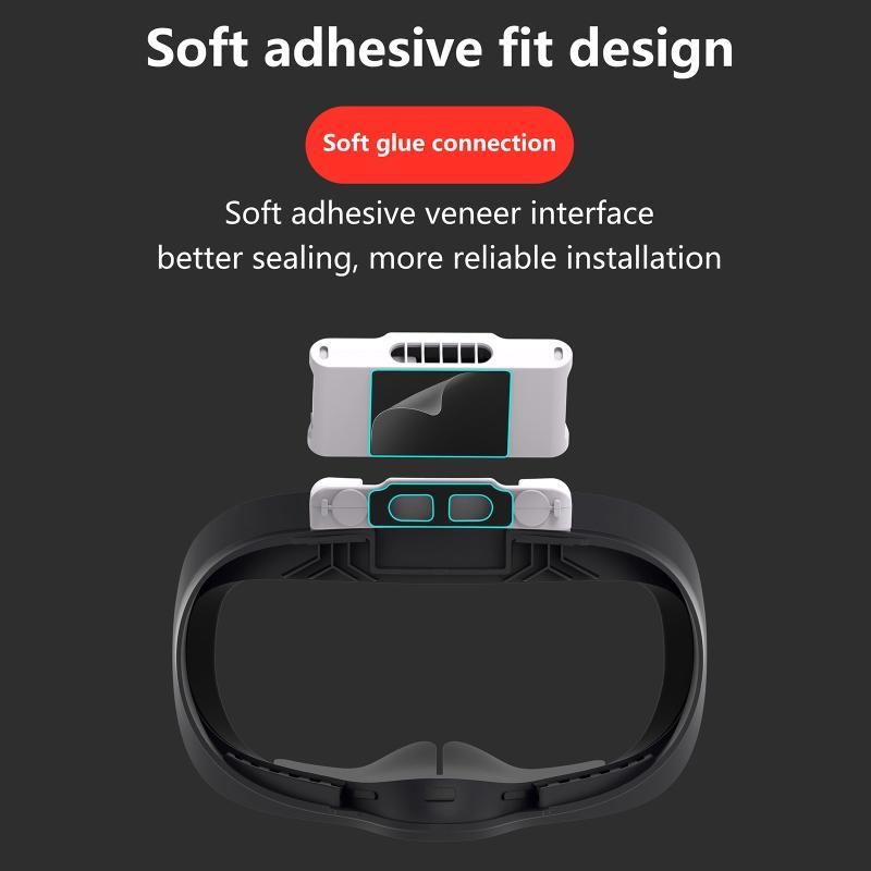 Face Padding Cushion Air Circulation Cooler Fan Anti-leakage Pad for Quest 2 VR Headset 300mAh Battery