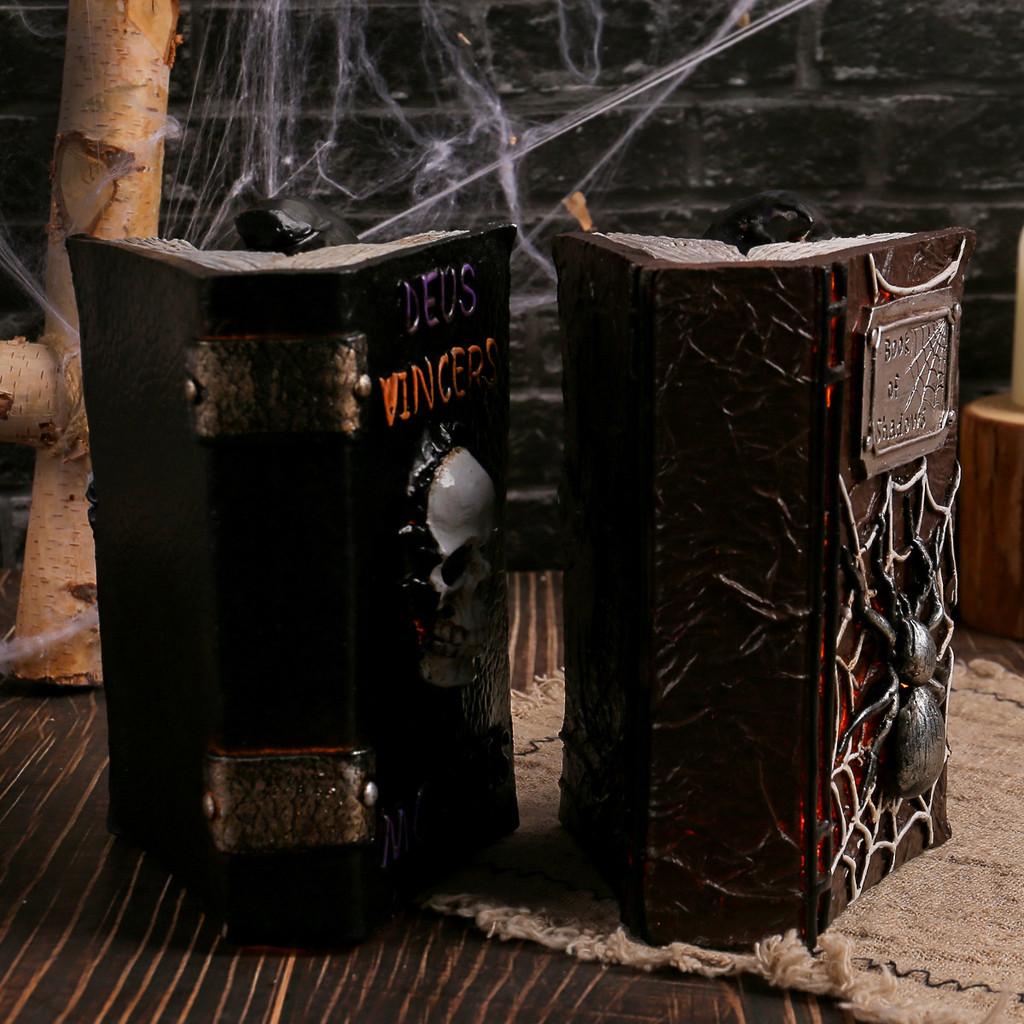 Skeleton Book Figurine Home Decor For Horror Theme Parties And Prop Halloween