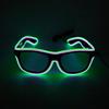 LED-Brille 20 Farben Optional Leuchtend El-Draht Neon Rave-Brille Funkelnd Leuchtend Party Club Feiertag Bar Dekorative Brille