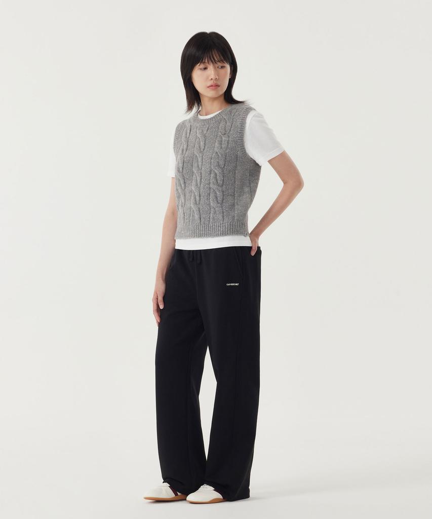 COVERNAT WOMAN Straight Sweatpants Oatmeal