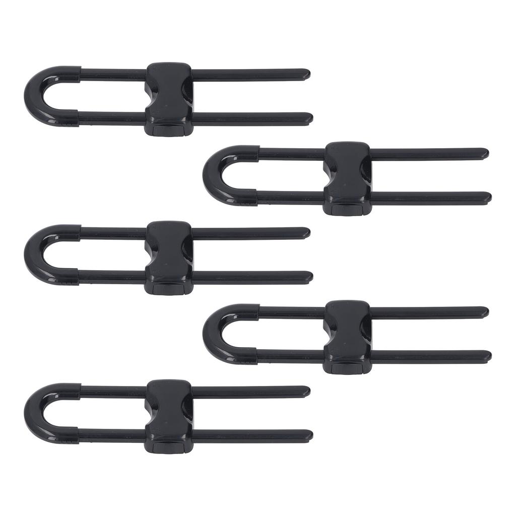5Pcs Cabinet Handle Locks Multifunctional Adjustable U Shaped Child Safety Locks for Cabinet Drawer