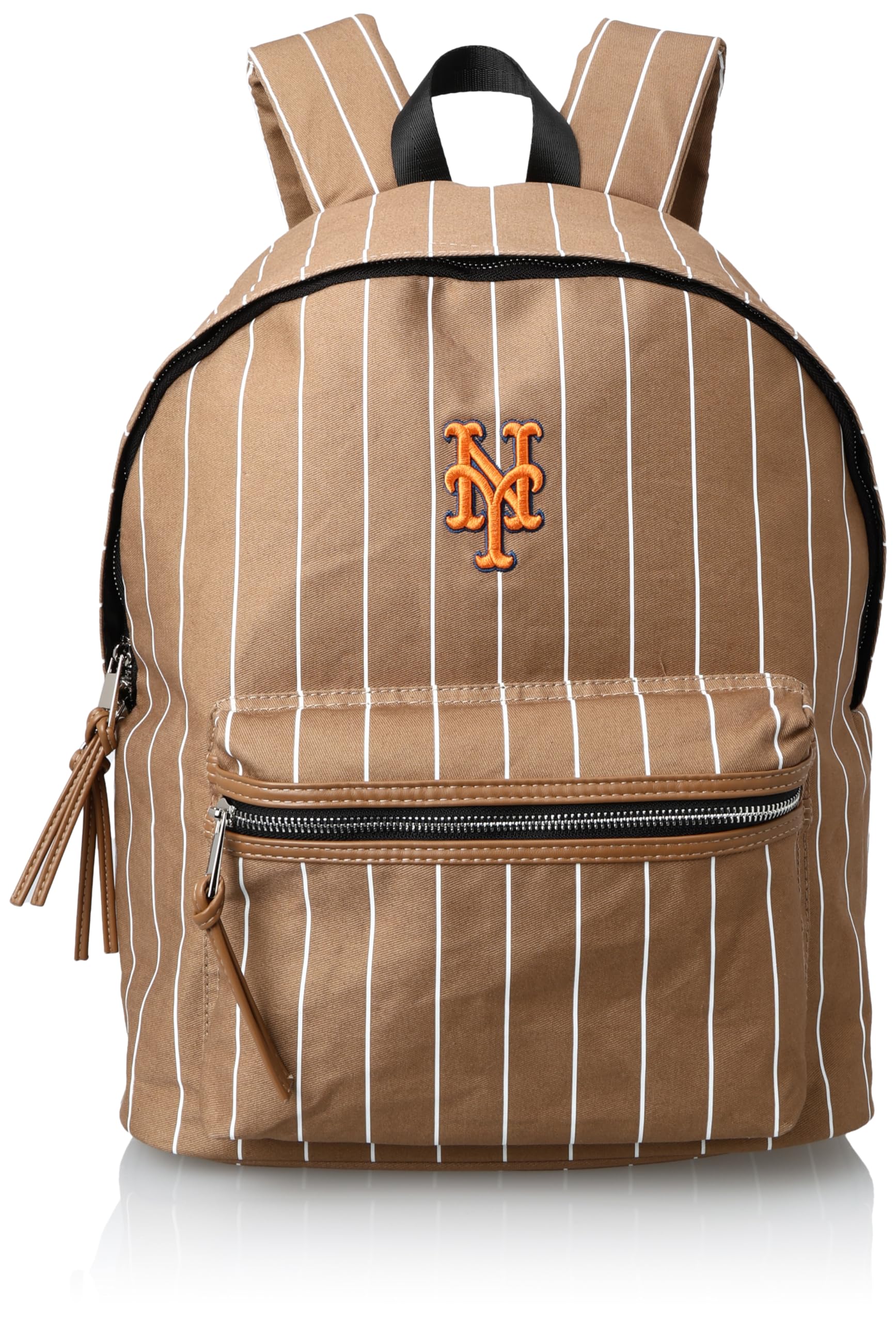 

League Striped Backpack Mets Camel Width 31cm Height 41cm Depth 22cm [Major Baseball] MT-MBBK175