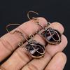 Pink Amethyst Earrings Gemstone Jewelry, 999 Copper Wire Wrapped Earrings, Handmade Beautiful Jewelry Earrings