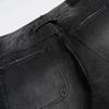 Unisex Retro Washed Black Denim Jeans Loose Straight Cut High Street Style Cotton Blend