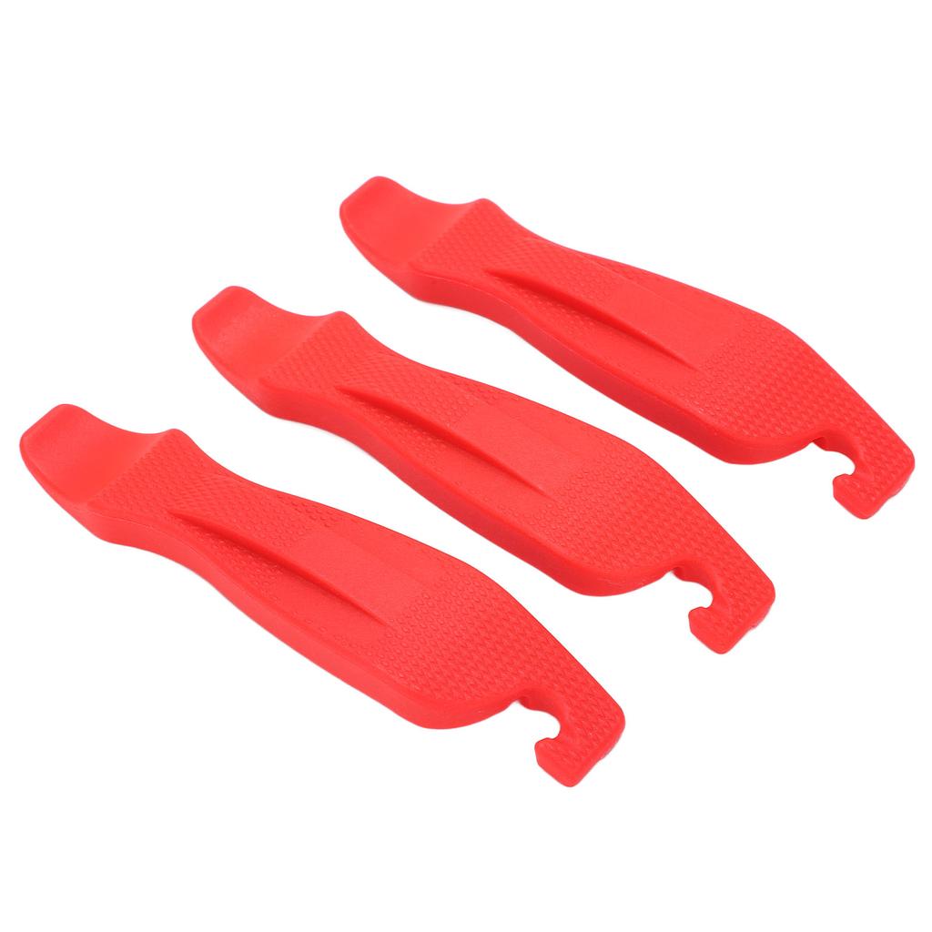 3 stk Sykkeldekk Dekkspak Nylon Dekkspak Sklisikker Høy Hardhet Sykkeldekkspak ReparasjonsverktøyRød