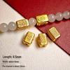 24k Gold-Plated Copper Four-Leaf Clover Spacer Beads for DIY Jewelry