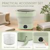 Plastic Foldable Washing Machine Green Compact Washing Machine Mini Washing Machine  For Socks
