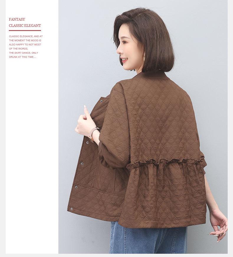 2024 Spring/Autumn Women's Short Coat: Chic, Age-Defying, Versatile Jacket for Middle-Aged Women