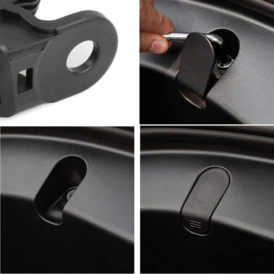 1 Pair Front Trunk Hook for Tesla Model 3, Strong Load-Bearing Hidden Grocery Bag Holder, Foldable Frunk Organizer Accessory