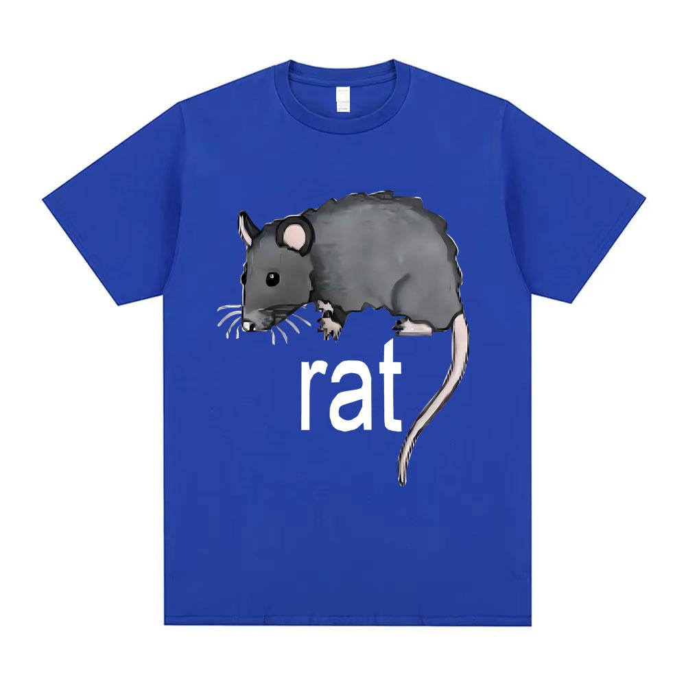 Funny Rat Meme Tshirt Unisex Unisex Clothing Casual Oversized Short Sleeve T Shirts Unisex Fleece Cotton Tshirts Novelty Clothes