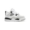 Air Jordan 4 Retro TD Military Schwarze Baby-Sneaker Weiß Neutral-Grau BQ7670-111