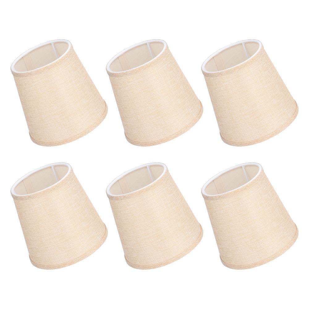6PCS 5.5 inch Height Lampshade Fabric Small Lamp Shades Simple Wall Lamp Shade  Table Lamp