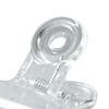Plastic Hinge Clip Sturdy Smoothing Transparent Light Small Multifunction Bull  Clip for Offic