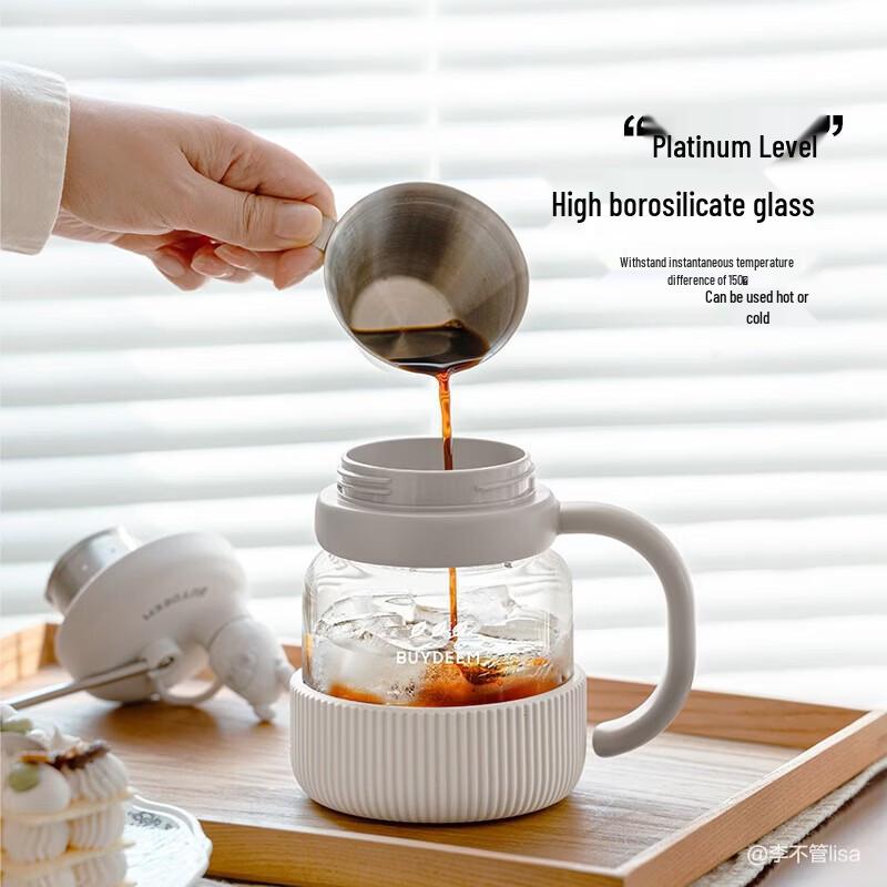 Beiding 800ML High Borosilicate Glass Tea Infuser Bottle