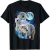 3 Moon Polar Bears Funny Fur Marine Mammals Bear Art Humor Cotton Men T Shirt S