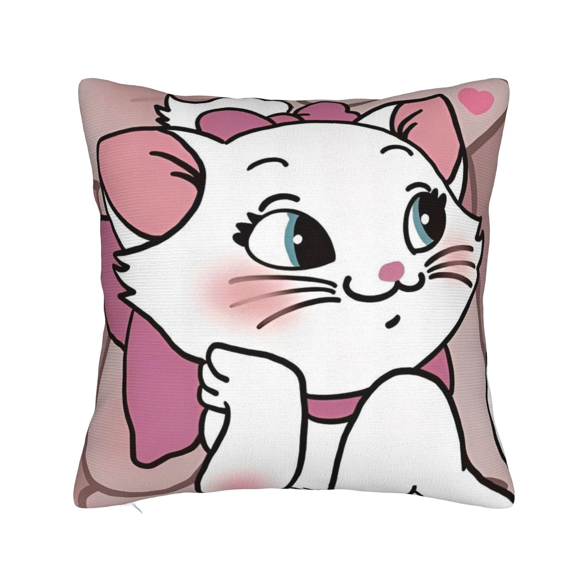 

Marie Cat Pillowcase Polyester Cushion Cover Decoration Pillow Case Cover Home Dropshipping 18 30cmx30cm