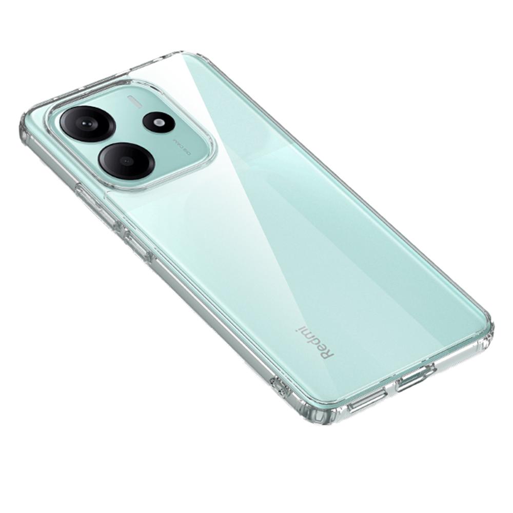 

For Xiaomi Redmi Note 14 4G (163.25x76.55x8.16mm) Case PC+TPU Phone Cover Airbag Protection Transparent