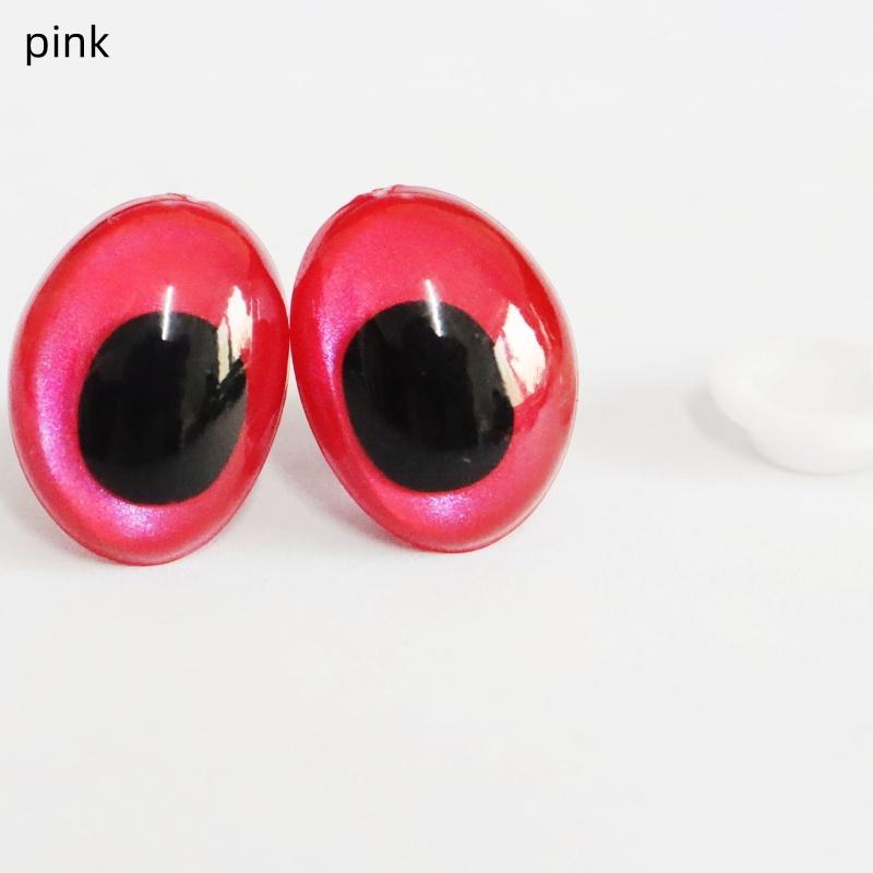 New 10PCS 3D Colorful Safety Eyes Oval Shape for Crochet Toys Amigurumi DIY Toy Doll Making Animal Eye Doll DIY Craft Supplies