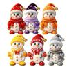 Farmhouse Style Christmas Decor Snowman Wooden Ornaments 2D Flat Vintage Xmas Tree Hanging Hand Painted Holiday Decoration Cute Winter Ornament for