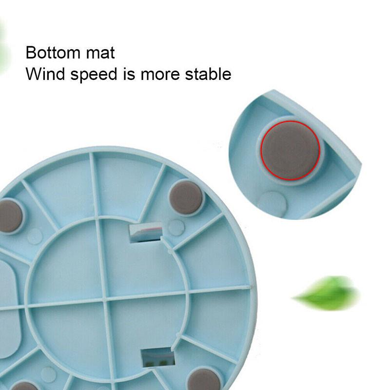 Small Yet Powerful Personal Portable Desk Fan With 3-speed Settings And Usb Rechargeable Battery