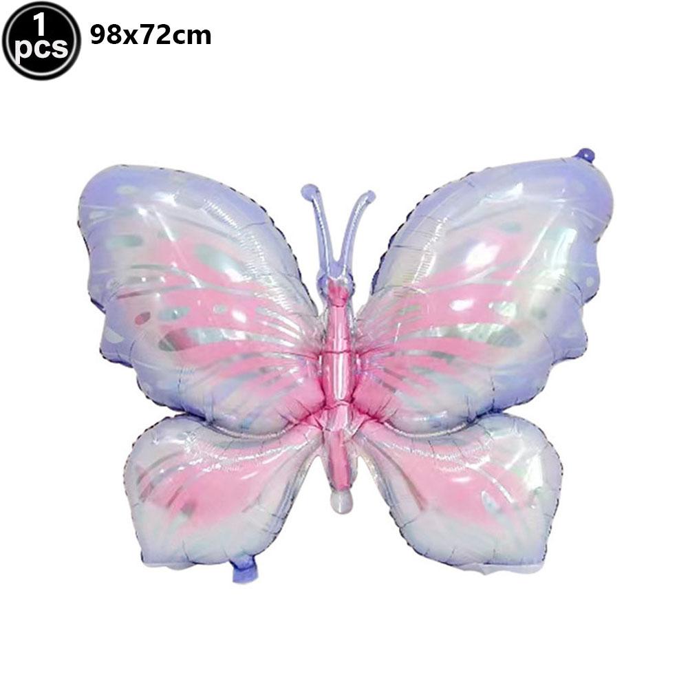 Large Butterfly Foil Balloons Blue Green Purple Birthday Party Wedding Decorations Baby Shower Globos Kids Toys