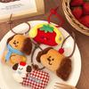 Cute Cartoon Puppy Doll Pendant Plush Keychain Kawaii Stuffed Doll Toys Charm Backpack Handbag Pendant Accessories Kid Gifts