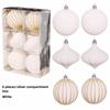 6Pcs/Box Plastic Christmas Hanging Balls DIY Christmas Hanging Ornament  Home Party