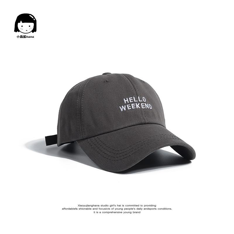 

Ретро простая английская вышитая кепка женская осенне-зимняя американская кейп-бейсболка для студентов Kaji, повседневная мужская бейсболка Adjustable серый