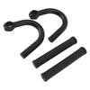 Bicycle Armrest Handlebars Aluminum Alloy Black Increased Height Bend Handlebar for Mountain Bike Road Bikes