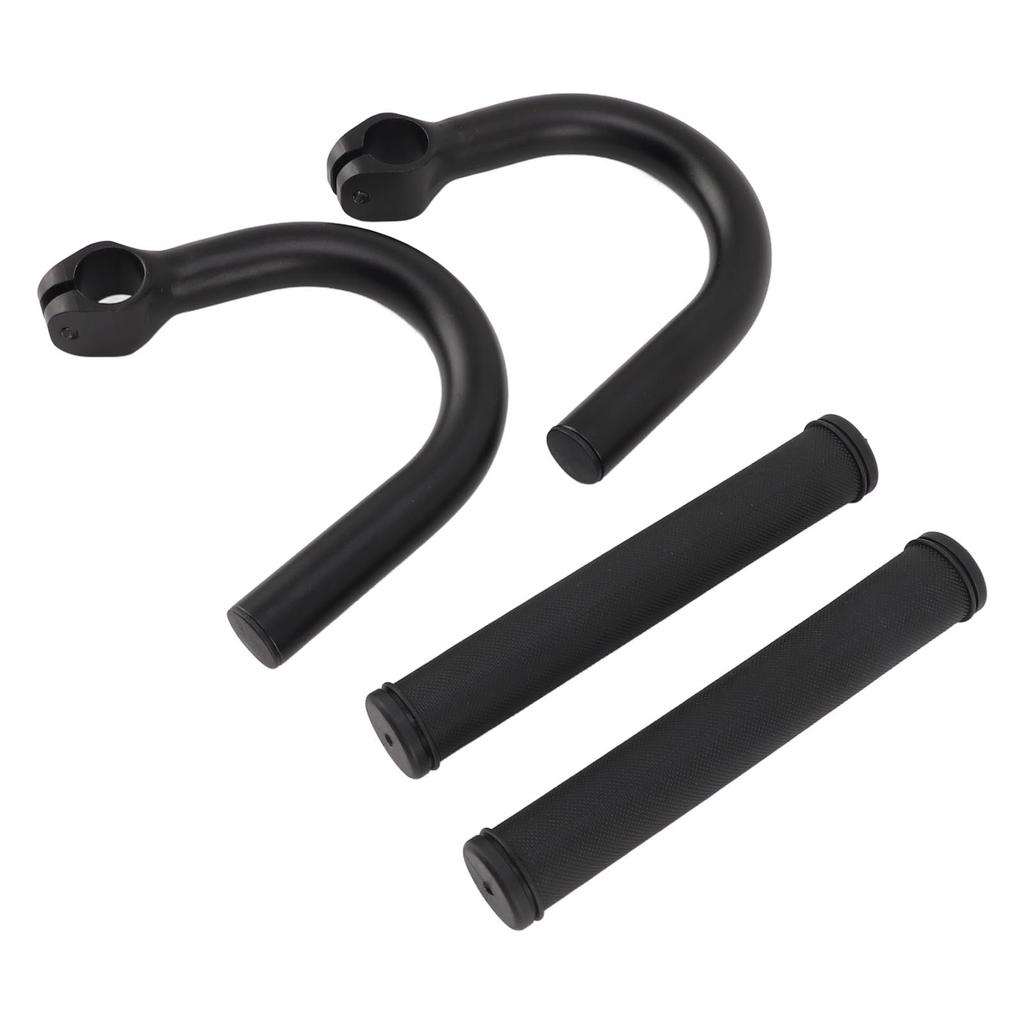 Bicycle Armrest Handlebars Aluminum Alloy Black Increased Height Bend Handlebar for Mountain Bike Road Bikes