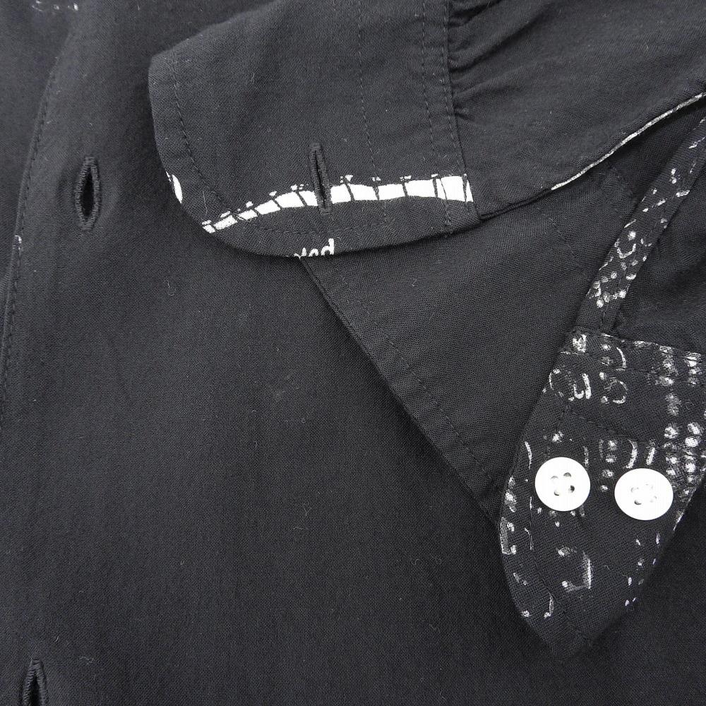 Porter Classic Rayon "Moonlit Black Aloha" Long Sleeve Shirt, Men's, Black, Size M Tops M blackUsed