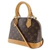 Louis Vuitton Alma BB Handbag M53152 2WAYShoulder Brown Monogram Canvas Women Used