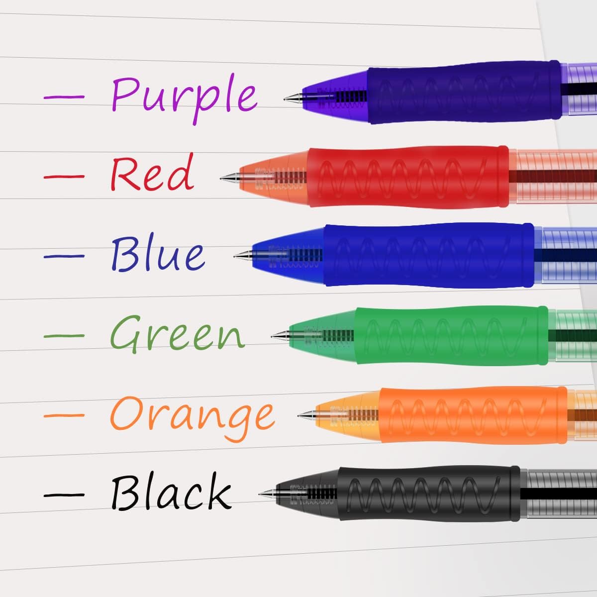 

Набор из 6 выдвижных шариковых ручек