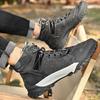 Autumn and Winter New Mountaineering Large Size Men's Shoes First Layer Cowhide Martin Boots High Top Cotton Boots Warm Outdoor