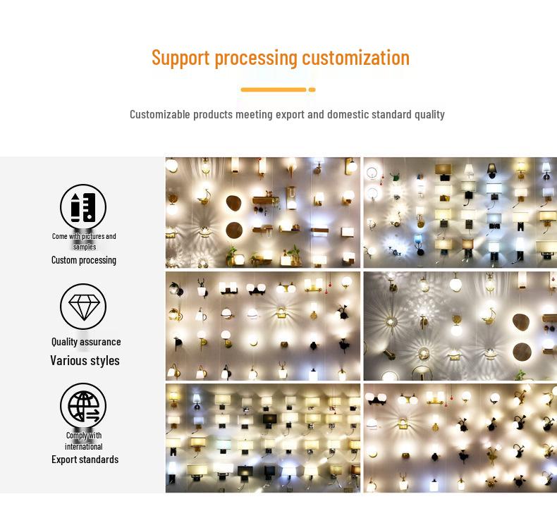 Nordic Style LED Glass Wall Lamp for Bedroom, Hallway & Living Room