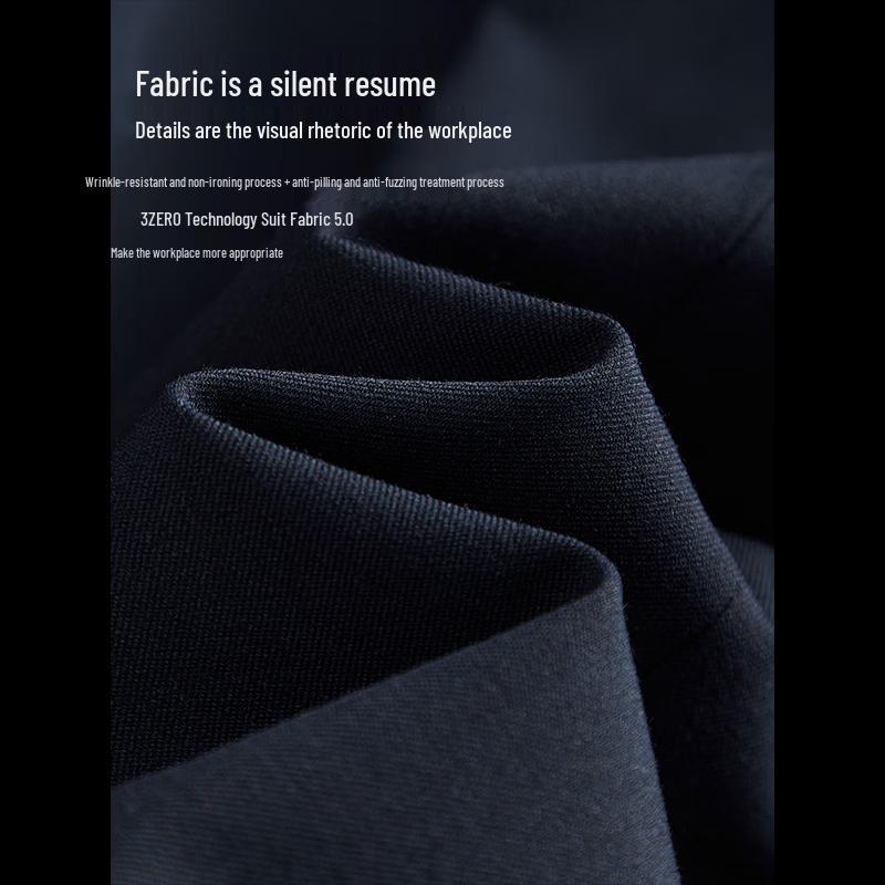 Women's Slim Fit Professional Navy Blue Suit Jacket