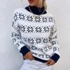 Women's Knitwear Christmas Snowflakes Half Turtleneck Christmas Sweater