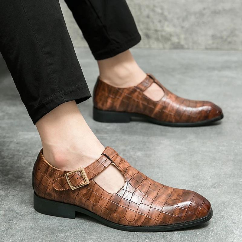 Fashion Summer Mens Casual Shoes Luxury Brand Business Sandals Light Comfort Dress Shoes for Men Breathable Walking Shoes Plus Size38-46