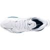 Mizuno Wave Mirage 5 Handball Shoes, Club Activities, Wide Width, Lightweight, Indoor, White/Blue/Silver, Size 28.0 cm, 2E
