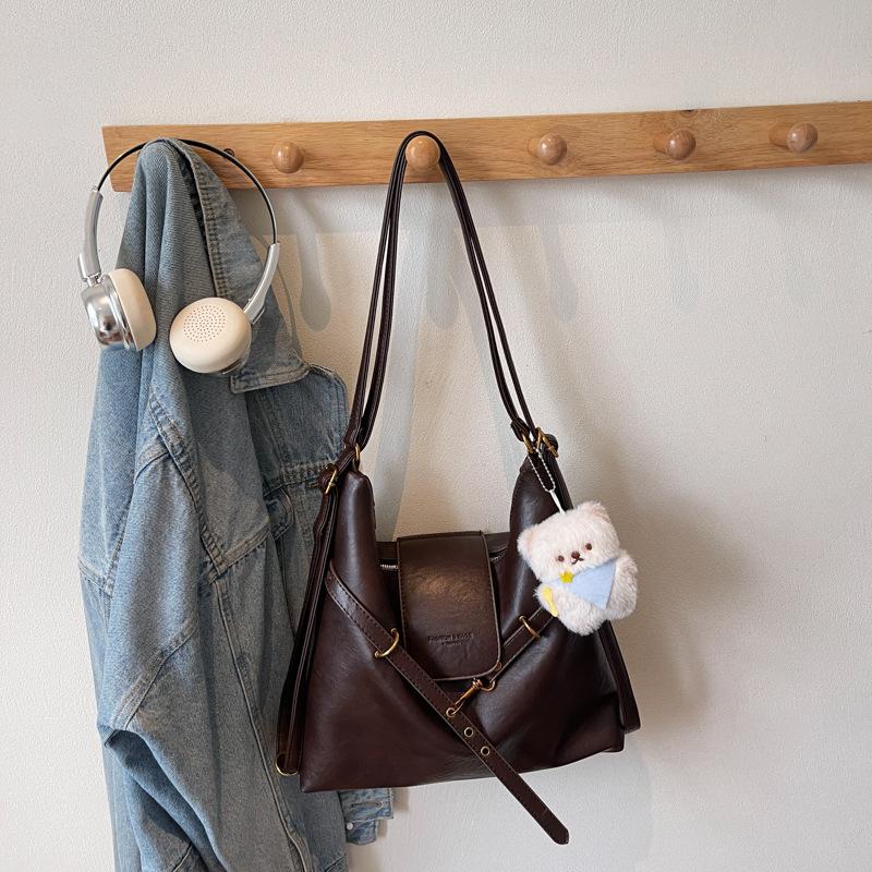 Niche Retro Large-capacity Bag Women's Autumn New Shoulder Bag Bag High-value Student Commuter Bag