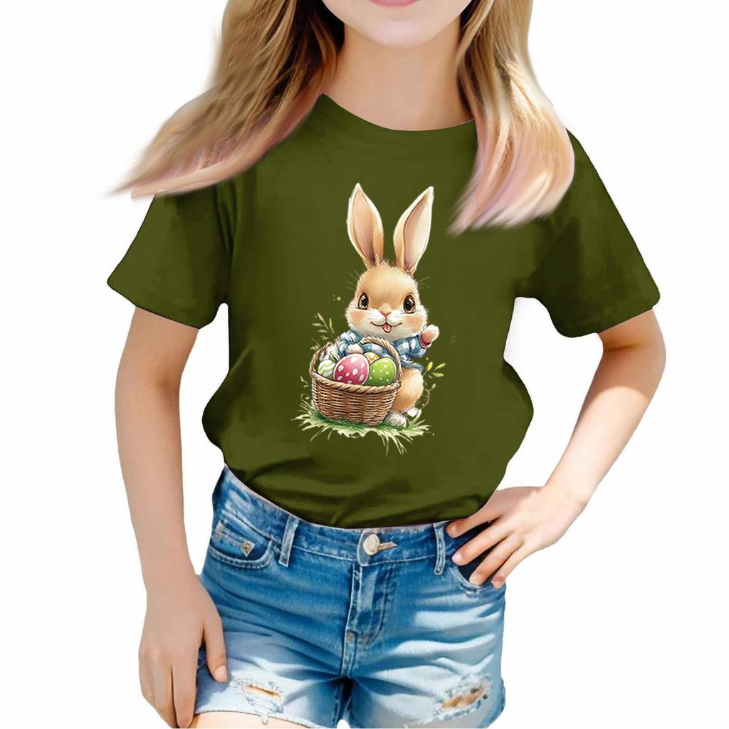 Toddler Girl Boy T-Shirts Kids Top Boys And Girls Printed Short Sleeved T-shirt