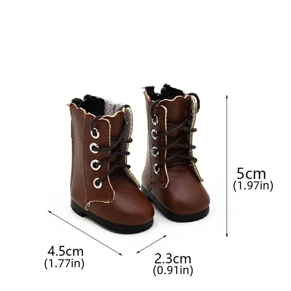 PU Leather Doll Boots Casual Wear Doll Leather Shoes Humanoid 1/6 Doll Shoes  Children's Toy