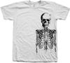Men's Cotton Skeleton Graphic T-Shirt - Spooky Halloween Fall Tee